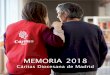 MEMORIA 2018 - caritasmadrid.org · pág 5 Querido lector, en tus manos tienes la Memoria del año 2018 de Cáritas Diocesana de Madrid. Un resumen de un año lleno de nuevos proyectos,