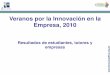 Veranos por la Innovación en la Empresa, 2010 ·  Veranos por la Innovación en la Empresa, 2010 Resultados de estudiantes, tutores y empresas
