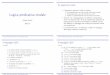 Logica predicativa modale - Logica predicativa modale Sandro Zucchi 2012-13 S. Zucchi: Metodi formali