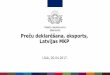 Preču deklarēšana, eksports, Latvijas MKP«vi-loģistikas-risinājumi-eksportam-VID-Muitas-Pārvalde.pdf · Muitas procedūras no 01.05.2016, kad stājās spēkā Savienības muitas