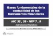 Bases fundamentales de la contabilidad de los Instrumentos ... · NIC 32 , 39 - NIIF 7 , 9 Instrumentos Financieros Conferencista: MARTHA LILIANA ARIAS BELLO. CONTENIDO 1. Contexto