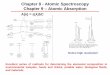 Chapter 8 ¢â‚¬â€œ Introduction to Optical Atomic Spectrometry 8...¢  Atomic emission = luminescence from