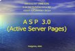 A S P 3.0 (Active Server Pages) - drakic.files.wordpress.com fileKada ovo pišemo, tražimo od Web servera da ispiše tekst-Zdravo- u HTML koji ce se vratiti čitaču. Funkcionalnost