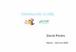 Introducción a UML - moodle2.unid.edu.mx · Índice • Introducción a UML – Vista general – Arquitectura – Bloques de construcción • Modelado Estructural – Diagramas