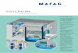 MAFAC PALMA · MAFAC PALMA Technische Daten Anwenderfreundliche Vorteile: Patentiertes rotierendes, mehr- seitiges Spritzsystem mit gegenläuﬁg rotierendem Korbaufnahmesystem