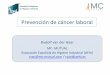 Prevención de cáncer laboral - osalan.euskadi.eus · Asociación Española de Higiene Industrial (AEHI) rvan@mc-mutual.com / rvan@aehi.es . Médico de trabajo Higienista industrial