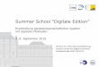 Summer School “Digitale Edition” · 3 Inventar von Elementen Verhältnis der Elemente zueinander Regeln, in welchen Kontexten welche Auszeichnungen (d.h. Elemente und Attribute)
