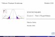 STATISTIQUES Cours I : Test d’hypothèsesimages.icube.unistra.fr/fr/img_auth.php/4/4f/Hypo-1.pdf · Plan du cours Testd’hypothèses 1 Rappels de probabilités 2 Introduction aux