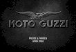 PREISE & FARBEN APRIL 2018 - motoguzzi.com · Alle Motorräder der Marke Moto Guzzi ab 650 ccm haben 2 Jahre Mobilitätsgarantie. Gemäß den „roadassistance“ Bestimmungen. Alle