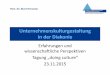 Unternehmenskulturgestaltung in der Diakonie - IDM Bielefeld · •fundamentale Veränderung diakonischer Identität und Transformation der Prägung diakonischer Einrichtungen Funktion