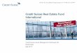 Credit Suisse Real Estate Fund LivingPlus · Verkehrswert Portfolio CHF 2’827 Mio. CHF (31.12.2016) Ausschüttung Jährlich Kotierung/Handel Ausserbörslich mit einem durchschnittlichen