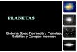 PLANETAS - astro.puc.clnpadilla/Docencia/Entradas/2015/9/30_Clase_15_files/... · Planetas jovianos comparados con el tamaño de la Tierra. Las densidades son muy bajas, lo que implica