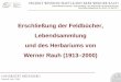 PROJEKT WISSENSCHAFTLICHES ERBE WERNER RAUHwrhp.hip.uni-heidelberg.de/scriptorium/docs/WRHP_Erfurt_2011-04-30.pdfPROJEKT WISSENSCHAFTLICHES ERBE WERNER RAUH Christof Nikolaus Schröder