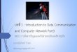บทที่ 1 : Introduction to Data Communication and Computer ... · เครือข่ายส่วนบุคคลกับเวิร์คสเตชั่น (PAN-to-Workstation