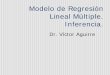 Modelo de Regresión Lineal Múltiple. Inferencia.cursos.itam.mx/vaguirre/Econometria/Gui%f3n_10.pdf · Guión 10. Dr. V. Aguirre 3 Propiedades Estadísticas del EMC. nProposición