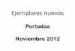 Portadas Noviembre 2012 - bibliotecas.umar.mxbibliotecas.umar.mx/adquisiciones/hx/PORTADAS_NOVIEMBRE_2012.pdf · religiones que se practican en Guatemala HUATu 327.382 8147m FACULTAD