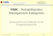 RMK - Rehabilitanden Management Kategorien - suchthilfe.de · RMK - Rehabilitanden Management Kategorien Assessment und Software für die Eingangsdiagnostik 12.03.2014 Ulrike Dickenhorst