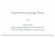 Programming Language يڈ‰ê°€(evaluation) lecture 01 : Programming Language Theory Concepts 3 30, 30%