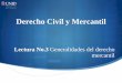 Derecho Civil y Mercantil - UNID · 2014-05-12 · Mercantil es parte del Derecho Privado, es decir, aquel que regula las relaciones entre particulares, sin dejar de lado que como