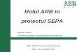 Rolul ARB in proiectul SEPA · Operatiuni, UniCredit - Tiriac. SEP, SEPA si bancile din Romania - 31 octombrie 2007 11 Rolul institutiilor de credit ... corporatii, consumatori zComunicare