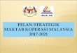 PELAN STRATEGIK MAKTAB KOPERASI MALAYSIA 2017-2021 · penglibatan dan pengiktirafan antarabangsa ts 1 memperkukuhkan organisasi ts 3 membangun program latihan dan khidmat konsultasi