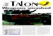 Volume 3, No. 9 Friday, Februry 28, 1997 Talon …ufdcimages.uflib.ufl.edu/AA/00/06/21/90/00060/02-28-1997.pdfGrant Bohlen onto 26 M-72 machine guns and AK47 assault rifles confiscated