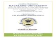 नागाल 9ण्ड विश्वविद्यालय NAGALAND UNIVERSITYnagalanduniversity.ac.in/English/admissions/2019Prospectus.pdf · research to educate and train