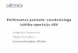 Politraumas pacients: anesteziologa taktika · • Hemodinamika • Koagulācija • Normotermija • Diurēze • Laktāta dinamika • Bāzes deficīta dinamika 19.10.2017 31 
