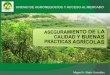 UNIDAD DE AGRONEGOCIOS Y ACCESO AL MERCADO · campos de cultivo y que sean certificables para poder dar fe a los consumidores de su cumplimiento ... - Implementación de Buenas Prácticas