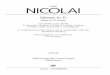 NICO · 2018-05-28 · Wenn Otto Nicolai (1810–1849) heute ausschließlich als Komponist der Oper Die lustigen Weiber von Windsor be-kannt ist, so spiegelt das den Umfang seines