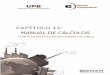 MANUAL DE CÁLCULO - UAB Barcelona · PLANTA DE PRODUCIÓN DE CLORURO DE VINILO CAPÍTULO 11: Manual de cálculos 7 Diámetro de partícula (m) 7.21E-4 m Pureza 10% en HgCl 2 Los