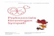 Psykosociala föreningen Sympati rf · PDF file 2016-11-03 · Psykosociala föreningen Sympati rf 3 ORDFÖRANDES SPALT Hejssan sympatimedlemmar! Hösten kommer med stormsteg och bladen