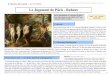 Le Jugement de Pâris Rubens - Académie de Bordeauxweb64.ac-bordeaux.fr/fileadmin/fichiers/circos/... · sa droite il tend une pomme dorée vers les femmes. Il porte un vêtement