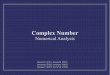 Complex Number - CAUmi.cau.ac.kr/teaching/lecture_numerical_methods/W12H.pdfⅠ. 복소수의 정의 복소수(Complex Number) → 실수와 허수의 합으로 이루어진 수 복소수