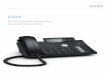 Pantalla de alta resolución y teclas personalizables · El D345 es un teléfono de oficina de alta calidad compa - tible con 12 identidades, de estilo elegante y tradicional que