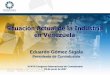 Situación Actual de la Industria en Venezuela · • El modelo de desarrollo endógeno o “Socialismo del siglo XXI” se ha transformado lamentablemente en una economía de puertos