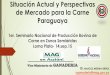 Situación Actual y Perspectivas de Mercado para la Carne … · 2015-10-01 · Situación Actual y Perspectivas de Mercado para la Carne Paraguaya 1er. Seminario Nacional de Producción