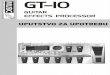 wmu GT-10 aprs GUITAR EFFECTS PROCESSORnjihovo re|anje u lanac - sekvencu efekata koje kablova koristite u procesiranju zvuka kako bi kreirali dva - ne upotrebljavajte kablove koji
