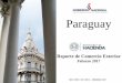 Paraguay - economia.gov.py · Reporte de Comercio Exterior (RCE) Dirección de Integración – Dpto. Estrategias Comerciales e Integración. Al mes de febrero 2017, las exportaciones