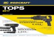 TOPS · 2 RODCRAFT - TOPS 2017 RC2235 ½” Slagnøgle med kompakt vinklet hoved 300 Nm – 1,85 kg 2.695,-Varenr. R2235 3.715 kr. Donkrafte RH201 2 ton donkraft 85 – 460 mm Varenr
