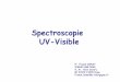 Spectroscopie UV-VisibleSpectroscopie d’absorption UV-Visible I. Introduction. Spectroscopie : Etude des interactions entre la matière et un rayonnement électromagnétique. Une