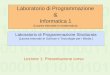 Laboratorio di Programmazione Informatica 1 - mat.uniroma2.itgiammarr/Teaching/LabInf1/Lezioni/Lez_01.pdf · Laboratorio di Programmazione & Informatica 1 (Laurea triennale in matematica)