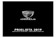 PRISLISTA 2019...MORELO PALACE10 | 11PALACE PALACE 90 LS MORELO PALACE PALACE 93 LSB Bilder och beskrivningar kan innehlla kostnadsliktiga tillval Pris i SEK (inkl. 25% moms) Med mopedgarage