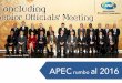 APEC rumbo al 2016 - congreso.gob.pe · de Líderes Consejo Consultivo Empresarial de APEC Reunión Anual Ministerial Secretaría de APEC Comité de Comercio e Inversión (CTI) Comité