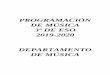 PROGRAMACIÓN DE MÚSICA - IES La Sernaieslaserna.com/2019-20/pdf/programaciones/3eso/musica.pdf · aportación de ideas musicales que contribuyan al perfeccionamiento de la tarea
