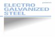 ELECTRO GALVANIZED STEEL · 2019-08-05 · Crude steel production 16.185 million tons (as of 2013) Gwangyang Steelworks is the world’s largest integrated steel mill. It features