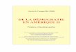 DE LA DÉMOCRATIE EN AMÉRIQUE IIphiloscsoc.ulb.be/sites/default/files/Contenu/Cours/... · 2013-05-23 · Alexis de Tocqueville (1840), De la démocratie en Amérique II (1 re et