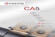 Serie CA5 - KYOCERA Precision Tools, Inc.Evita los atascos de virutas en corte a alta velocidad y mejor control de virutas a una velocidad de avance bajo. Las capas innovadoras de