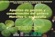 Apuntes de gestión y conservación del género · 2014-07-15 · Apuntes de gestión y conservación del género Marsilea L. en España II TALLER SOBRE LA CONSERVACIÓN DE PTERIDÓFITOS