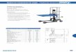 Equipos de manipulación de cargas Plataformas elevadoras. Plataformas elevadoras.pdf · Para elevar y transportar cargas pesadas en procesos de fabricación y montaje. Características